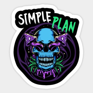 simple plan psychedelic Sticker